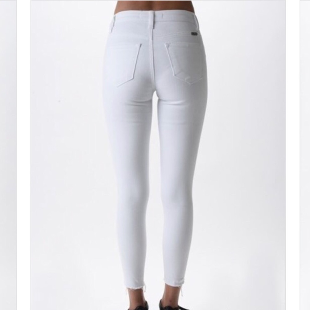 Distressed frayed white skinny jeans!. - Picture 4 of 8